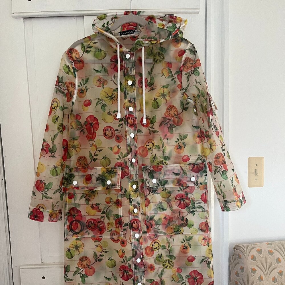 Rachel Antonoff Madison Slicker Size XS Heirloom Tomatoes print